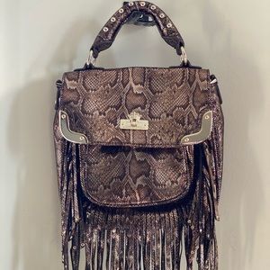 CHRISTIAN AUDIGIER Faux leather metallic bag